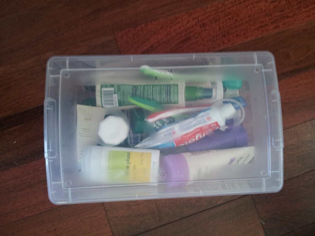 Packing Bin for Camping