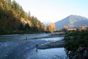 Fishing near Vedder River campground