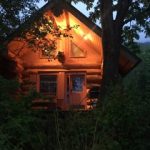 Legacy Cabin at Dusk