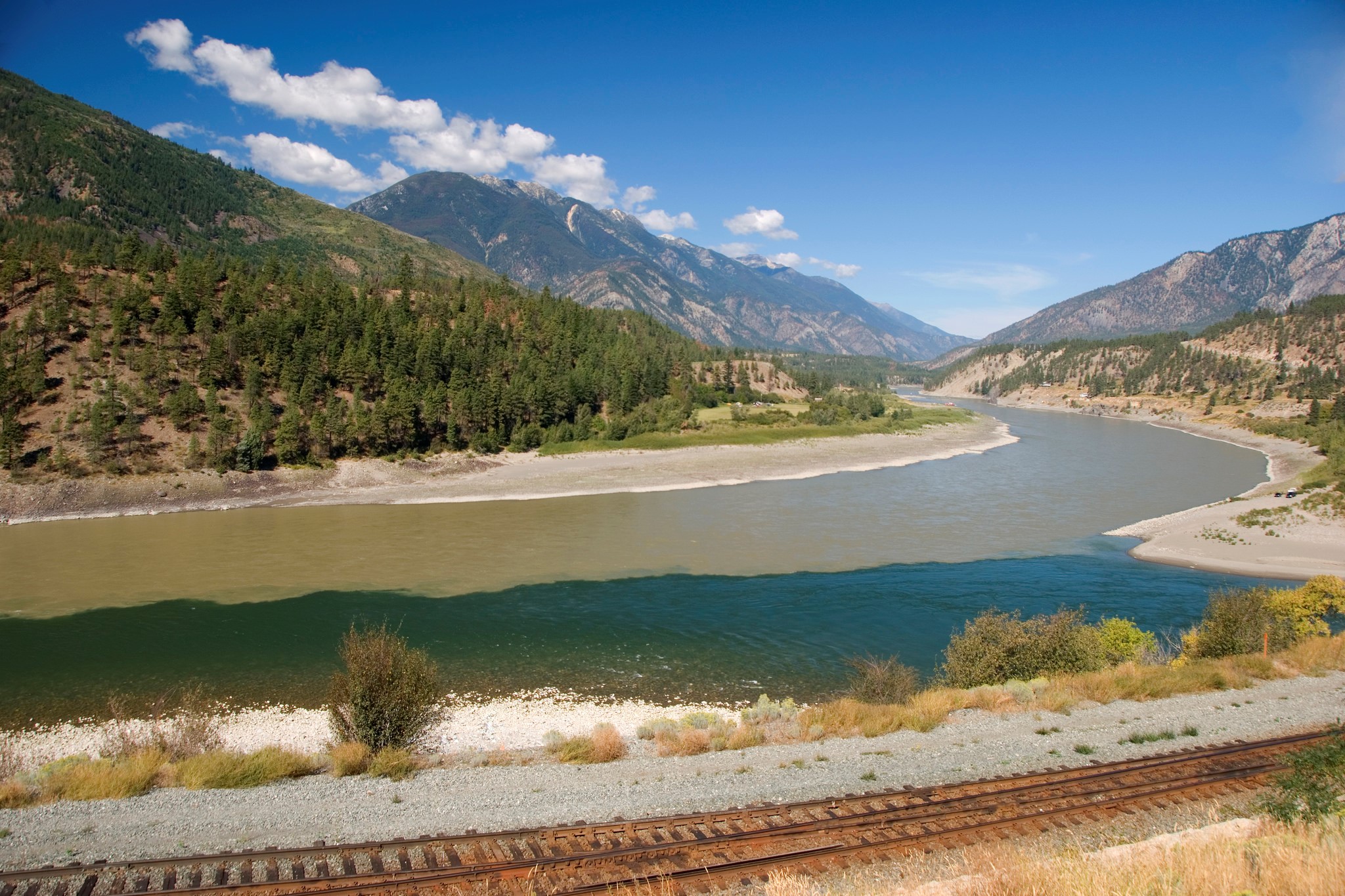The meeting of the Fraser and Thompson Rivers in Lytton | Photo: Province of British Columbia
