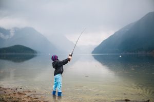 Learning to fish. Photo: Justine Russo