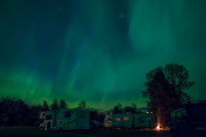 Northern Lights from Ksan Campground in the Hazeltons