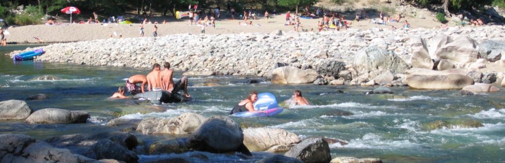 Floating on the Similkameen River at Bromley Rock