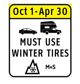 Winter Tire Sign